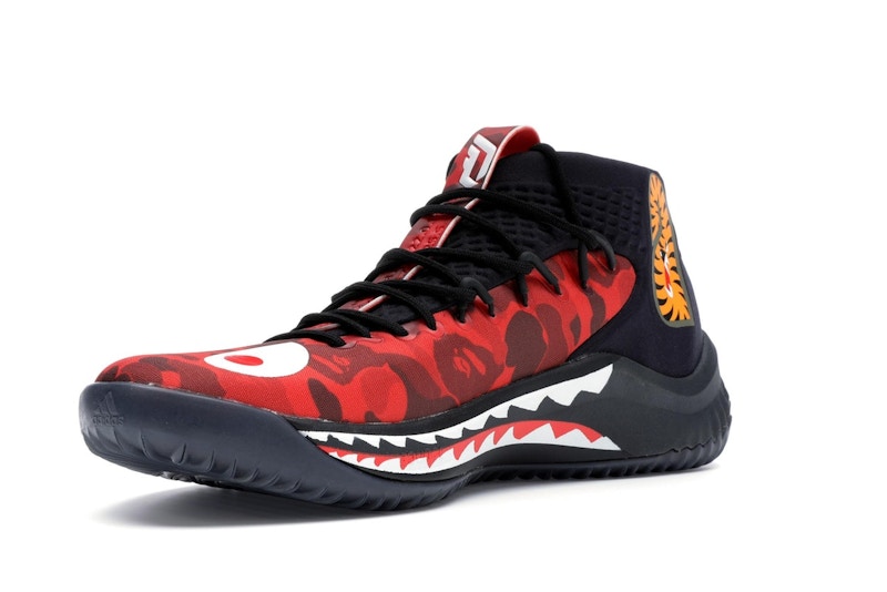 adidas Dame 4 A Bathing Ape Red