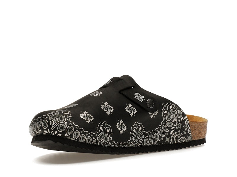 Bravest Studios Suede Paisley Clogs Black