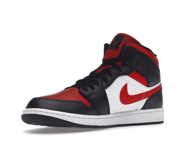 Jordan 1 Mid White Black Red (2022)