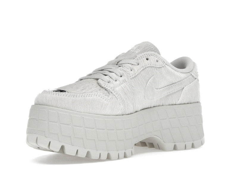 Jordan 1 Low Brooklyn Light Bone Metallic Silver (Women's)