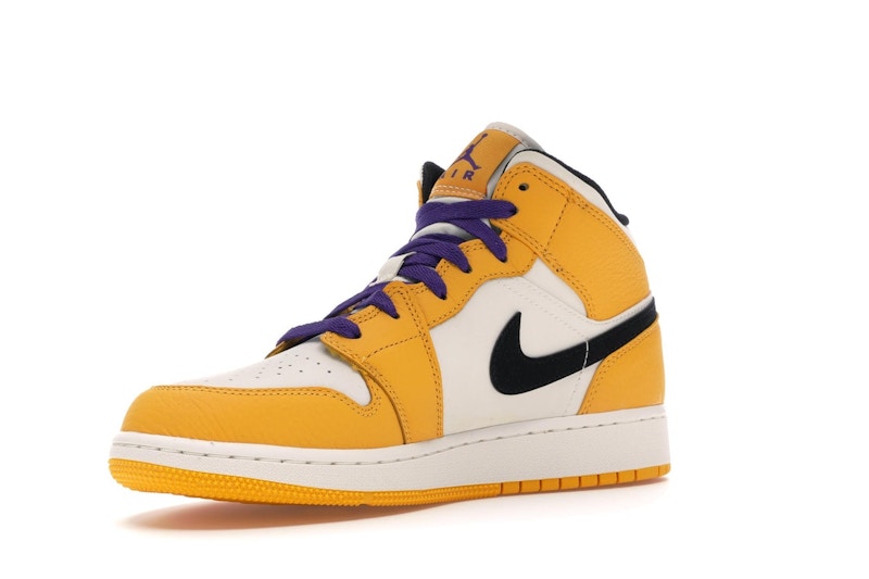 Jordan 1 Mid SE Lakers (GS)