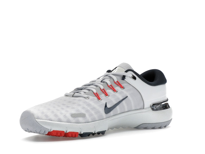 Nike Free Golf Pure Platinum Light Crimson Wolf Grey Armory Navy