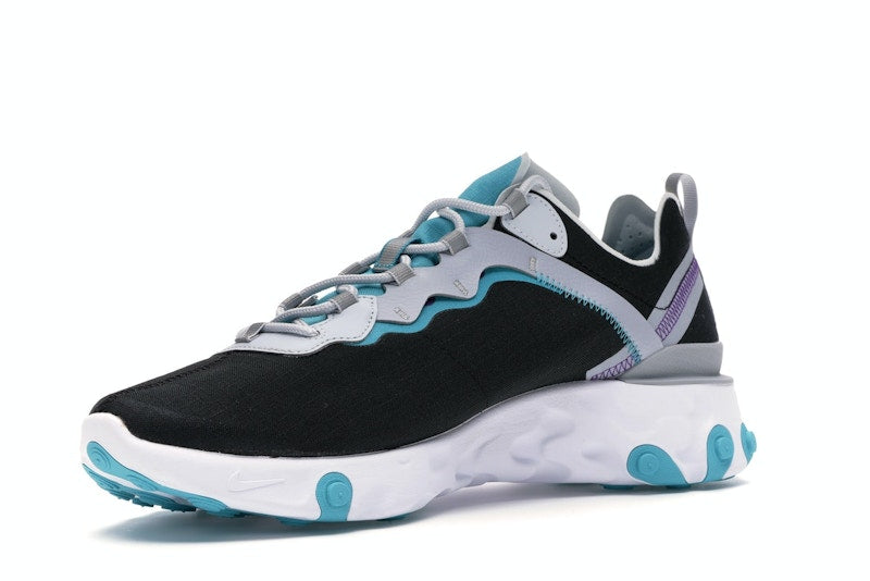 Nike React Element 55 Black Pure Platinum Teal Nebula