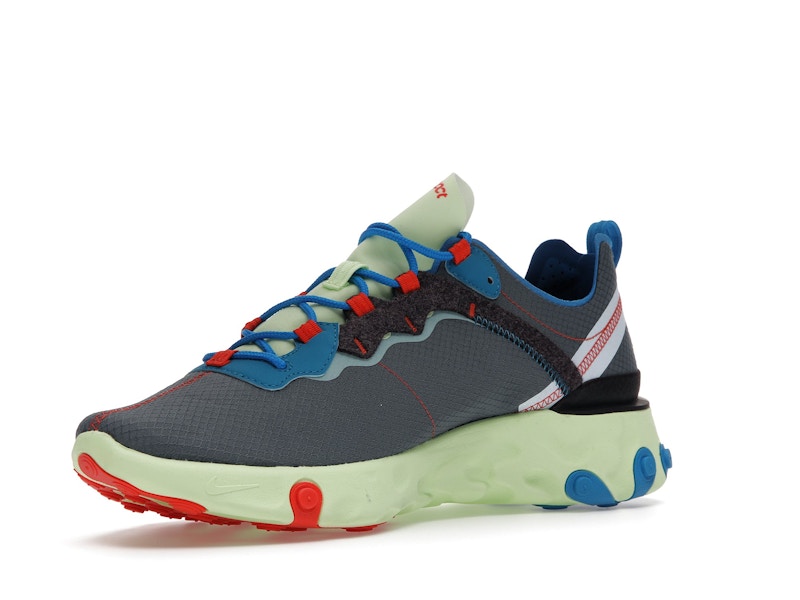 Nike React Element 55 Volt Dark Grey Photo Blue