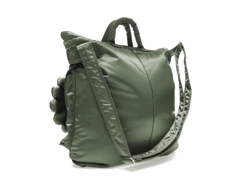 Takashi Murakami x PORTER 2Way Helmet Bag Sage Green