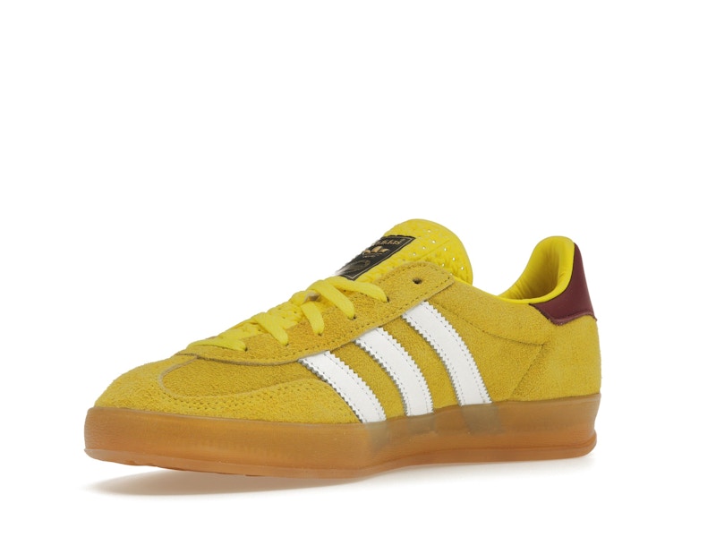 adidas Gazelle Indoor Bright Yellow Collegiate Burgundy (Women's)