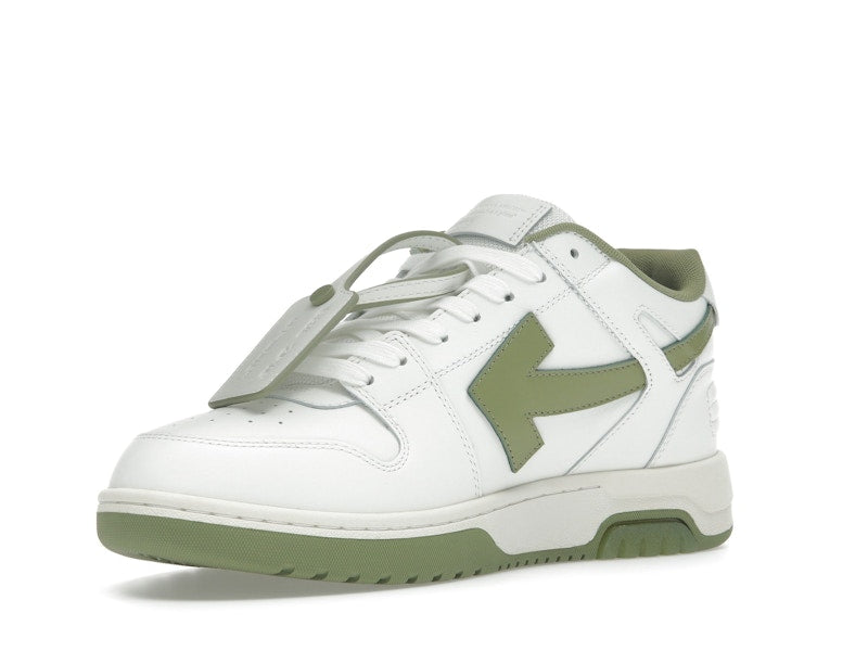 OFF-WHITE Out Of Office OOO Low Tops White Sage