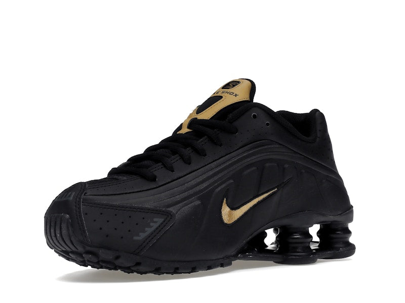 Nike Shox R4 Black Metallic Gold (GS)