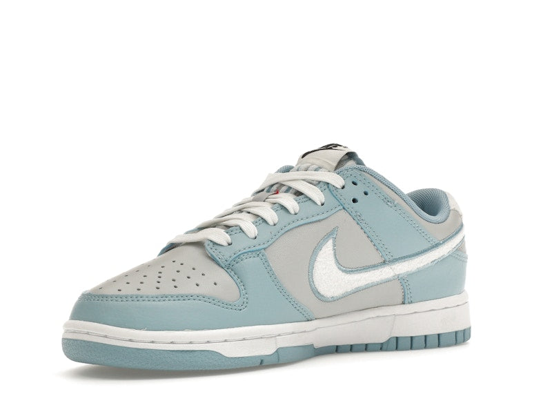Nike Dunk Low Retro Fleece Swoosh Worn Blue
