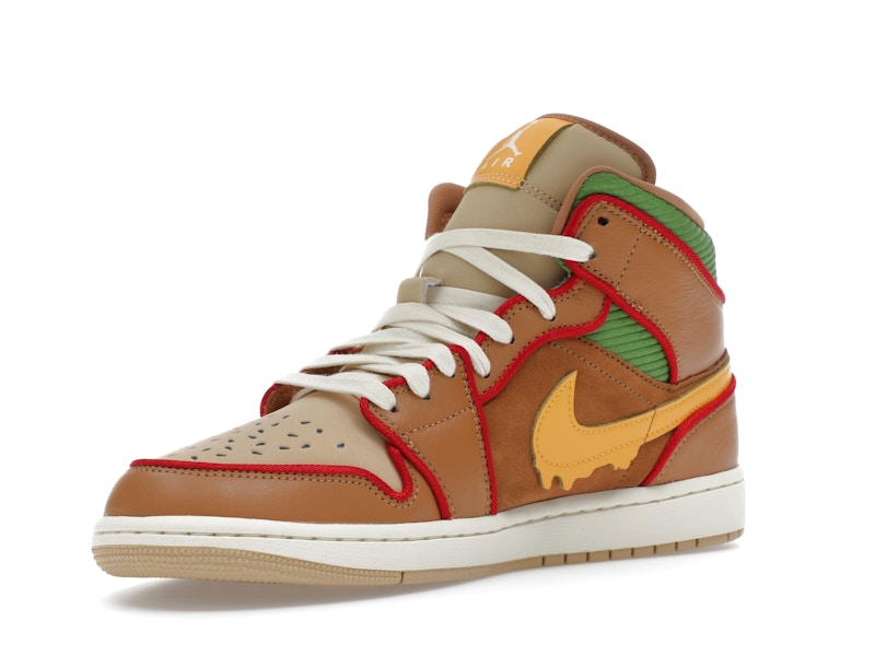 Jordan 1 Mid SE Cheeseburger