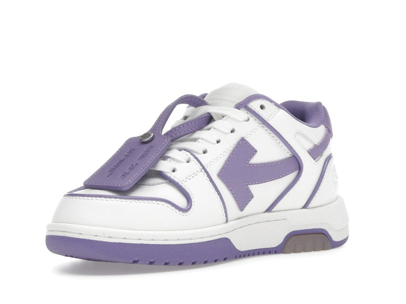 OFF-WHITE Out Of Office OOO Low Tops Outlined White Lilac Purple (Women's)