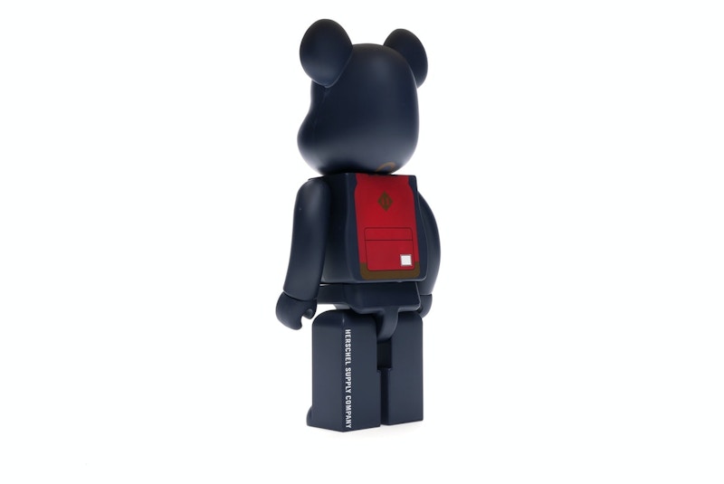 Bearbrick Medicom Herschel Peacoat 100% & 400% Set Navy