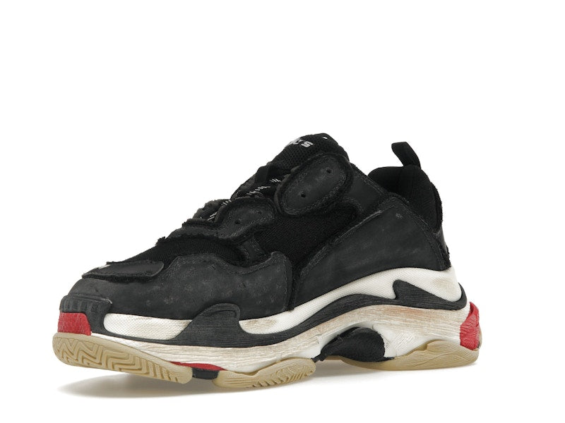 Balenciaga Triple S DIY Black Red White