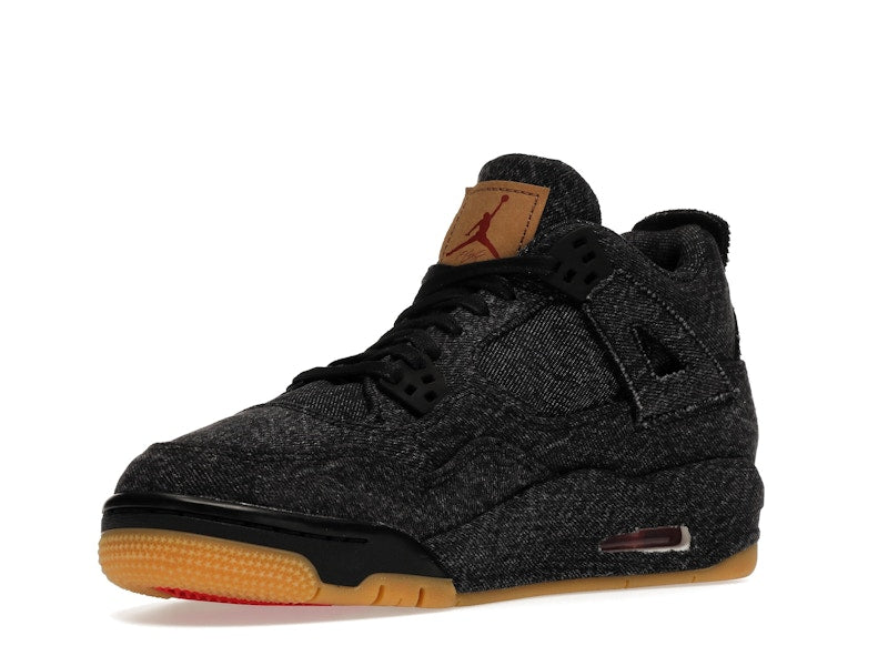 Jordan 4 Retro Levi's Black (GS) (Levi's Tag)