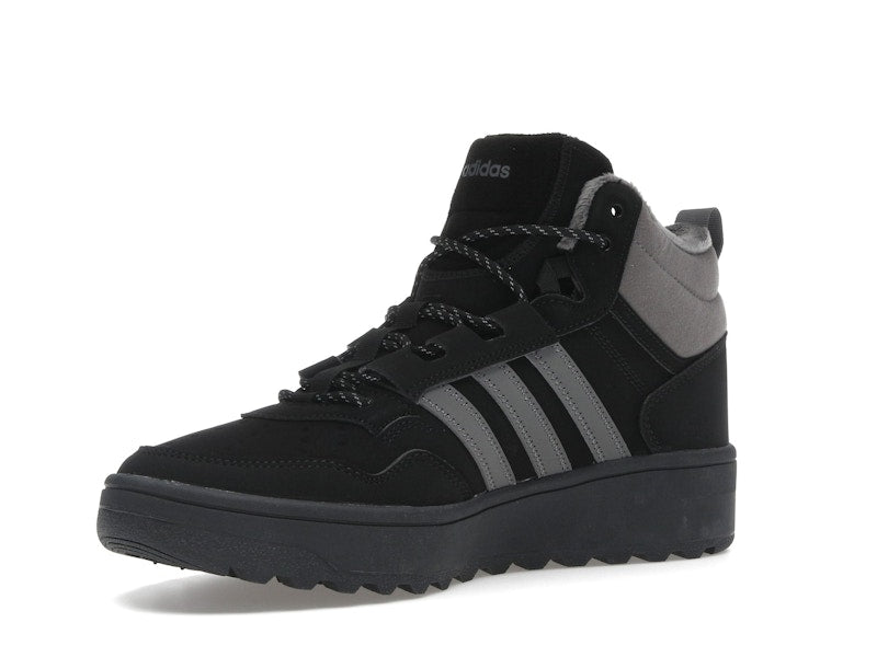adidas Hoops 4.0 Mid Black Grey Four