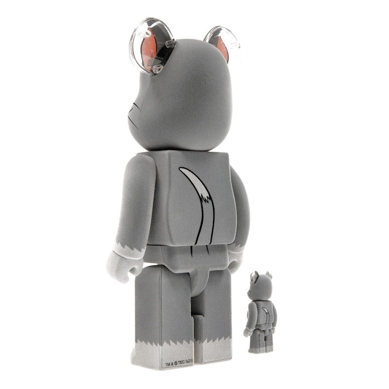 Bearbrick Tom and Jerry: Tom Flocky 100% & 400% Set
