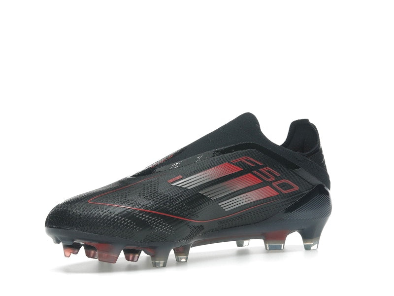 adidas F50 Elite Laceless FG Core Black Iron Metallic Lucid Red