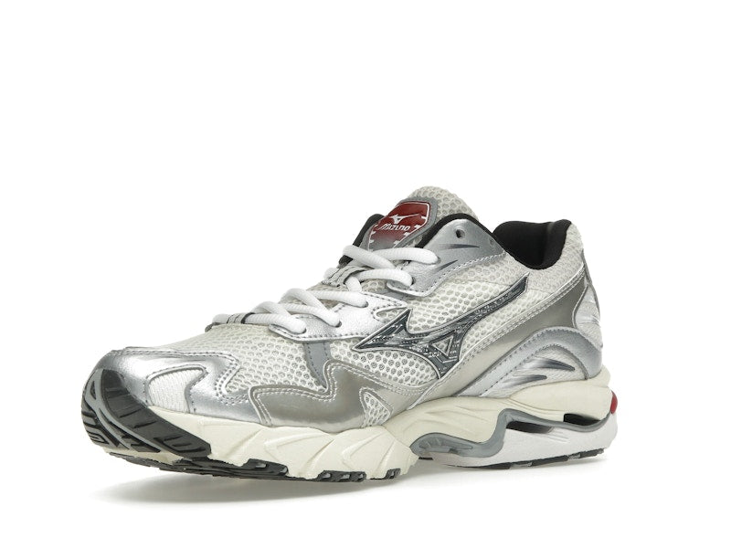 Mizuno Wave Rider 10 White Black Rythmic Red