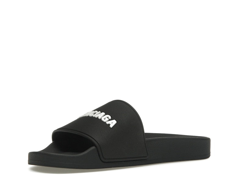 Balenciaga Pool Slide Black White (Women's)