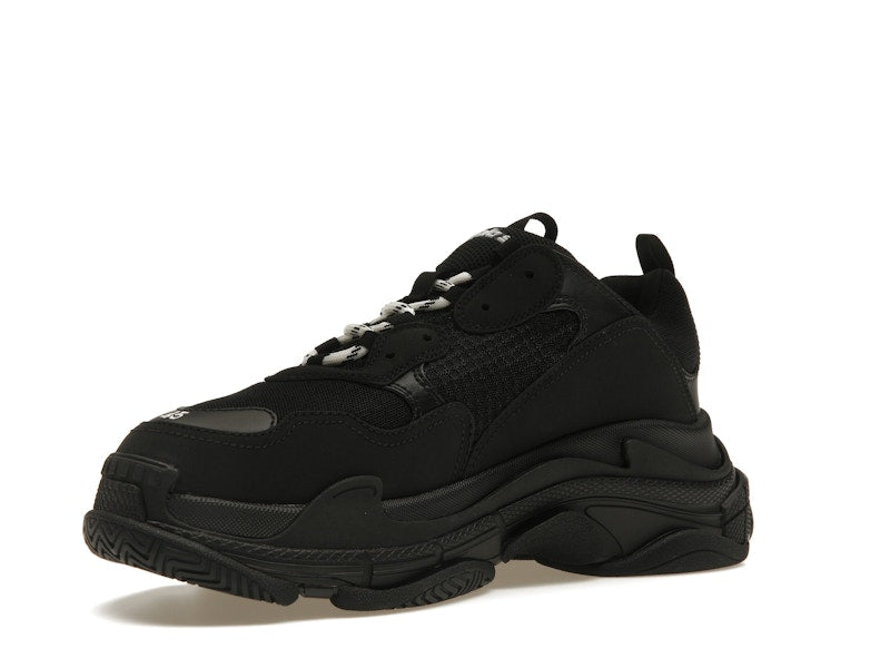 Balenciaga Triple S Black White Laces