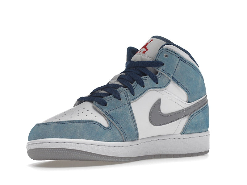 Jordan 1 Mid SE French Blue Light Steel (GS)