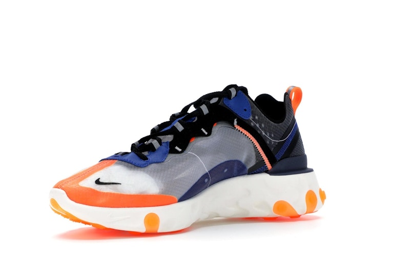 Nike React Element 87 Thunder Blue/Total Orange