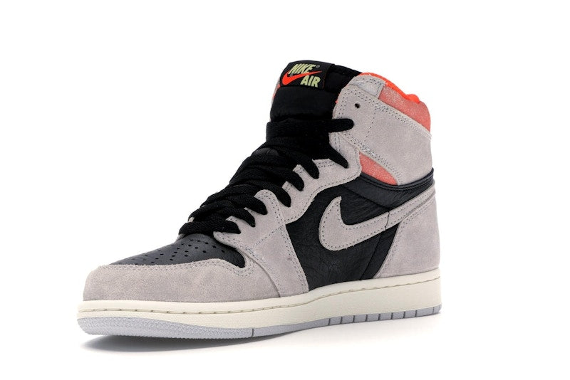 Jordan 1 Retro High Neutral Grey Hyper Crimson