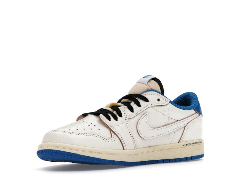 Jordan 1 Retro Low OG SP Fragment x Travis Scott Sail Military Blue (PS)