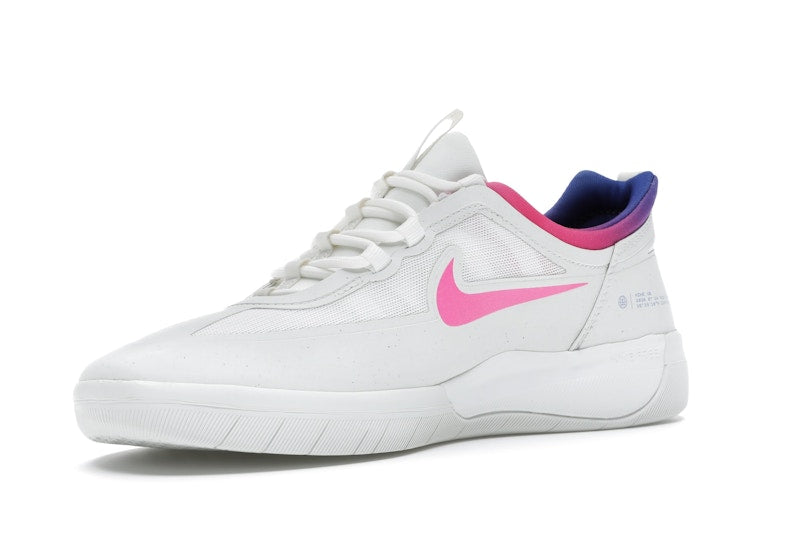 Nike SB Nyjah Free 2 Summit White Pink Blast Racer Blue