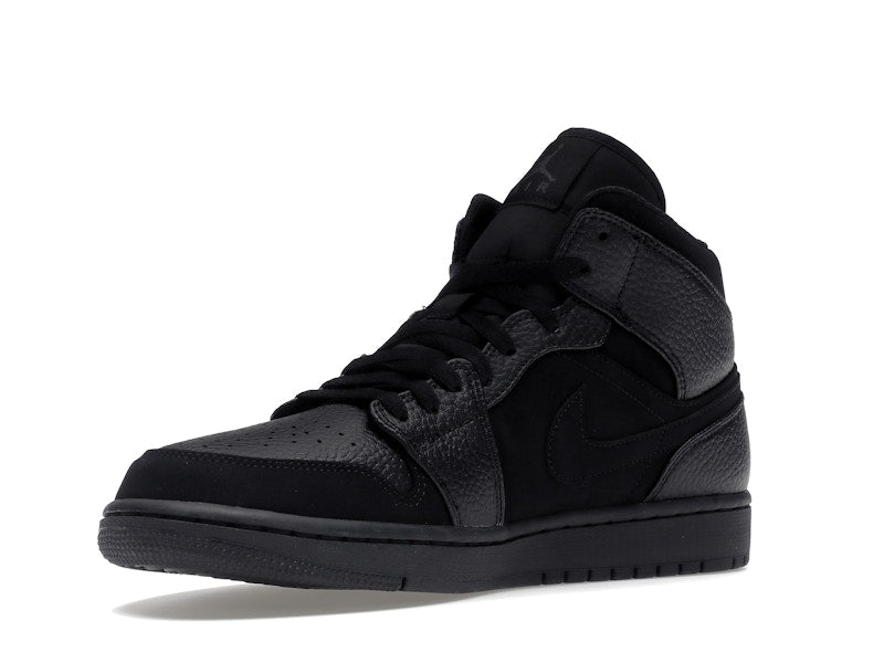 Jordan 1 Mid Black Dark Smoke Grey