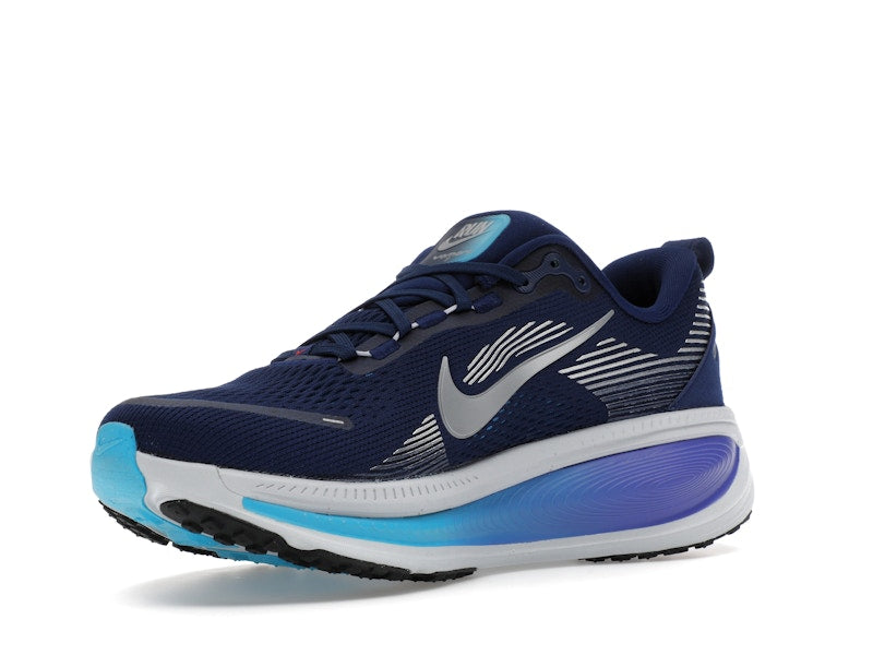 Nike Vomero 18 Blue Void Blue Lightning Bright Crimson Metallic Silver