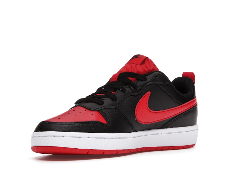 Nike Court Borough Low 2 Black University Red (GS)