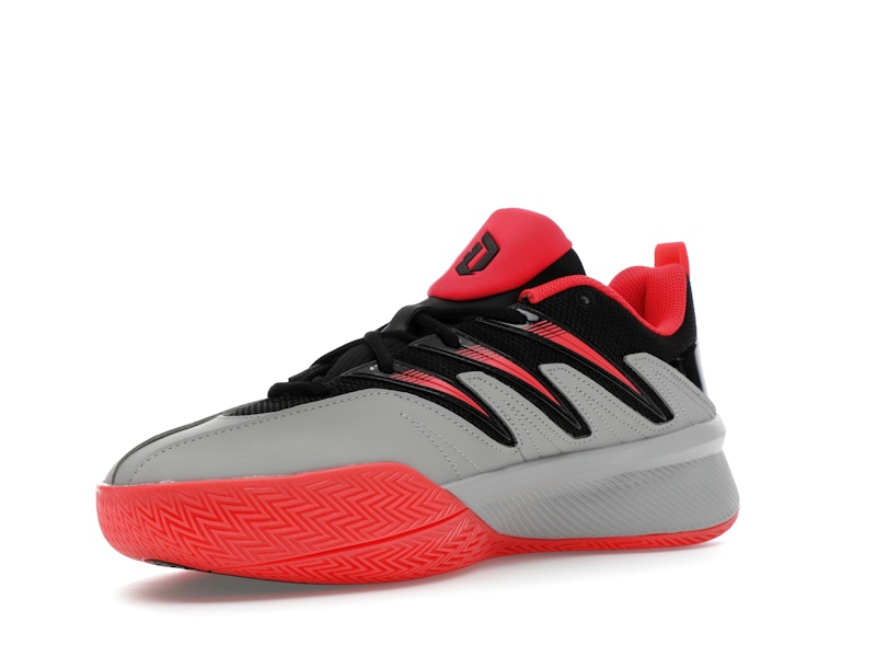 adidas Dame Certified 3 Core Black Lucid Red Grey Two