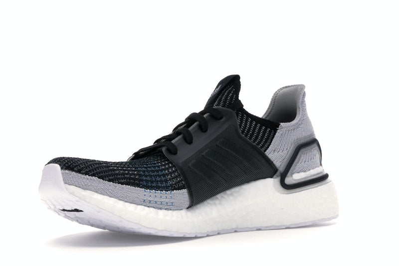 adidas Ultra Boost 19 Core Black Grey Six Shock Cyan