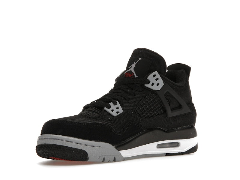 Jordan 4 Retro Black Canvas (GS)