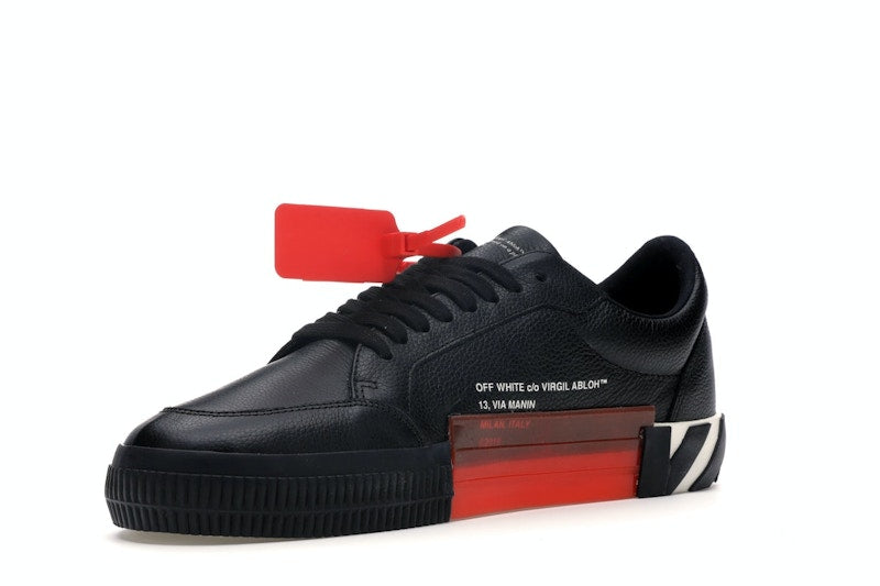 OFF-WHITE Vulc Low Black Leather FW19