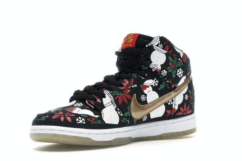 Nike SB Dunk High Concepts Ugly Christmas Sweater Black