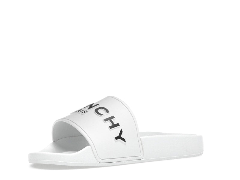 Givenchy Paris Flat Sandals White Black