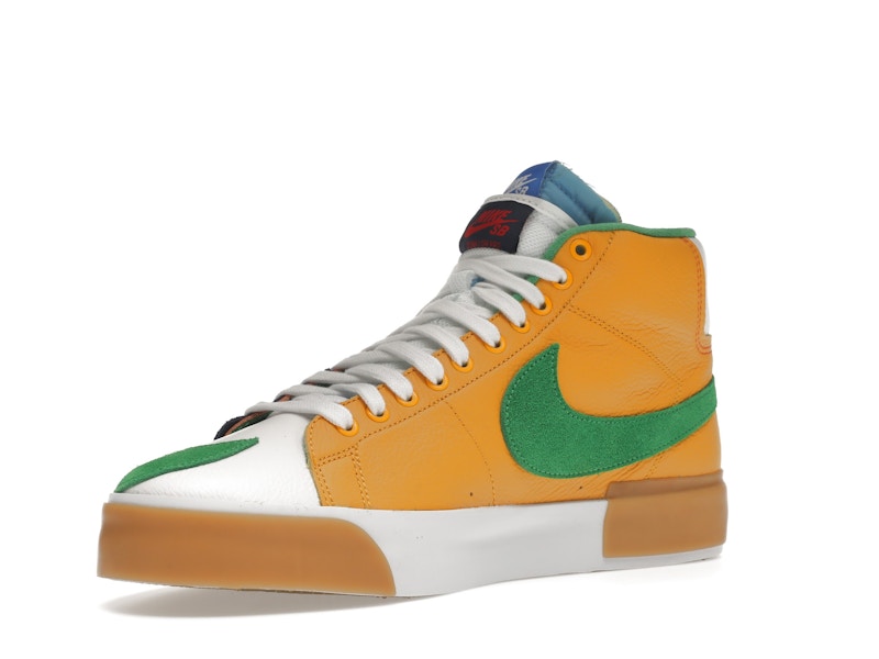Nike SB Zoom Blazer Mid Edge Safety Orange University Gold