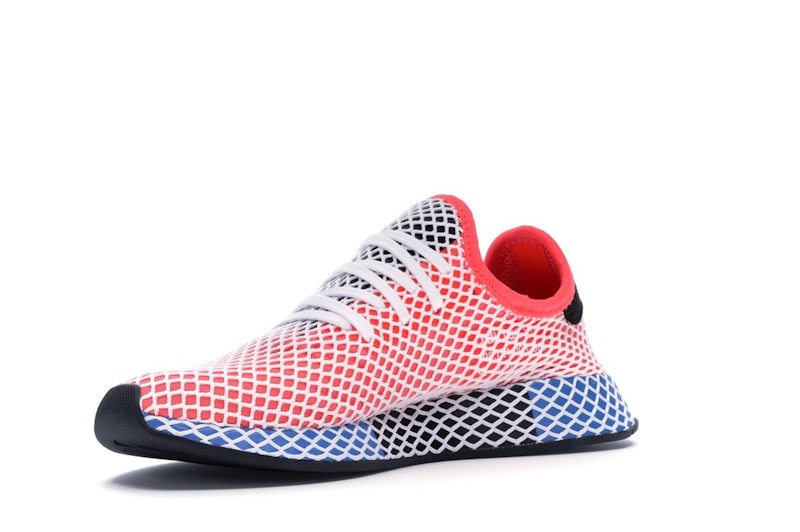 adidas Deerupt Solar Red Bluebird