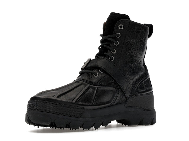 Polo Ralph Lauren Oslo High Oiled Leather Boot Black