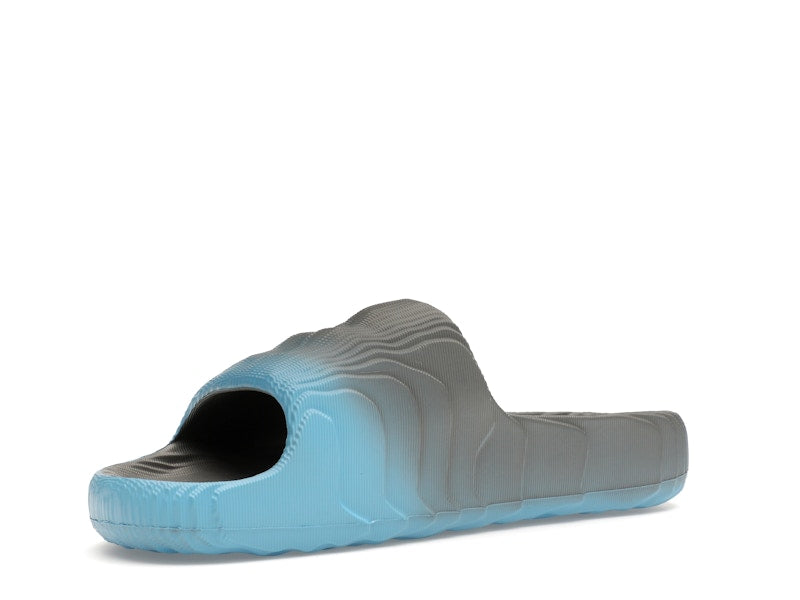 adidas Adilette 22 Slides Grey Semi Blue Burst Mel Core Black