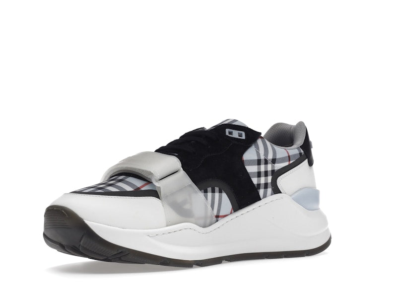 Burberry Ramsey Haymarket Check Print Light Blue White Black