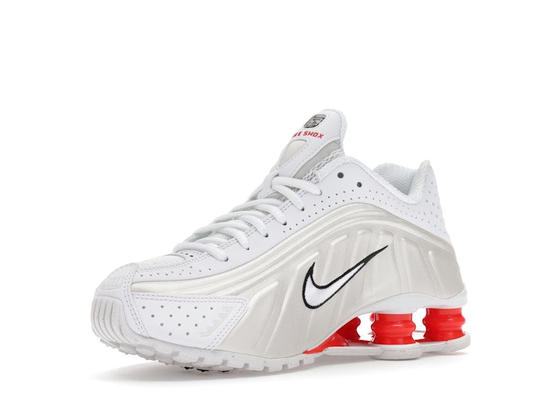 Nike Shox R4 White Phantom Picante Red (Women's)