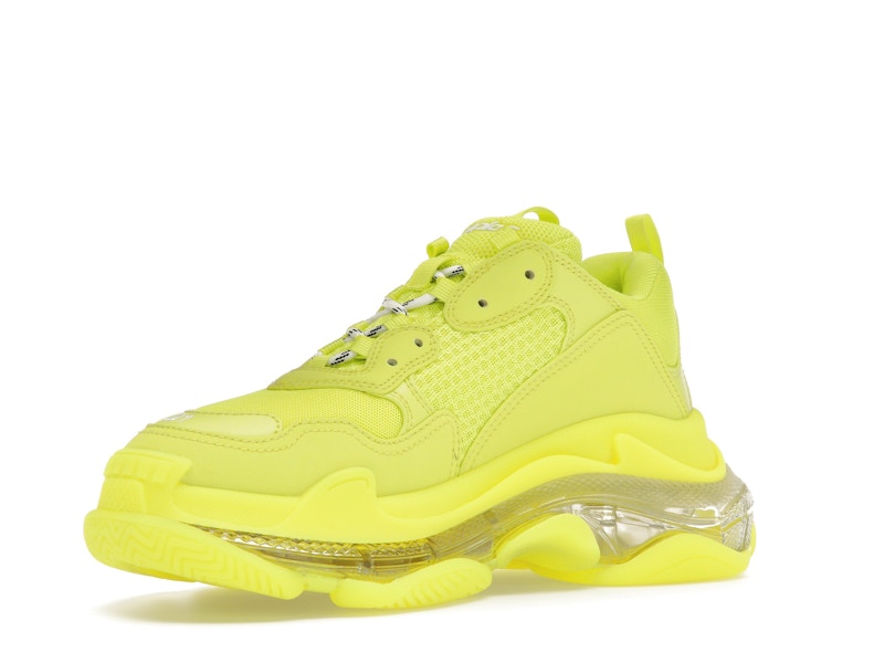 Balenciaga Triple S Clear Sole Fluo Yellow White (Women's)