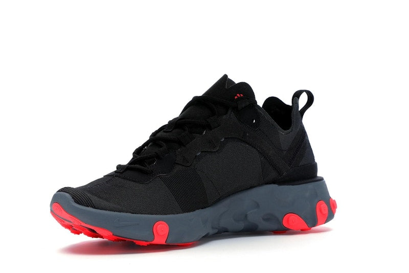 Nike React Element 55 Black Solar Red