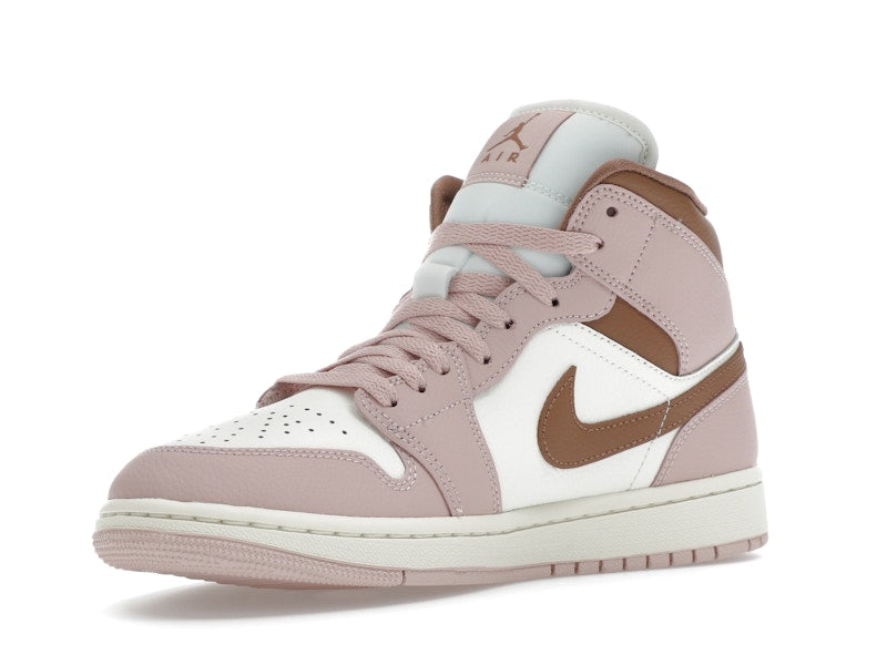 Jordan 1 Mid Pink Oxford Brown (Women's)