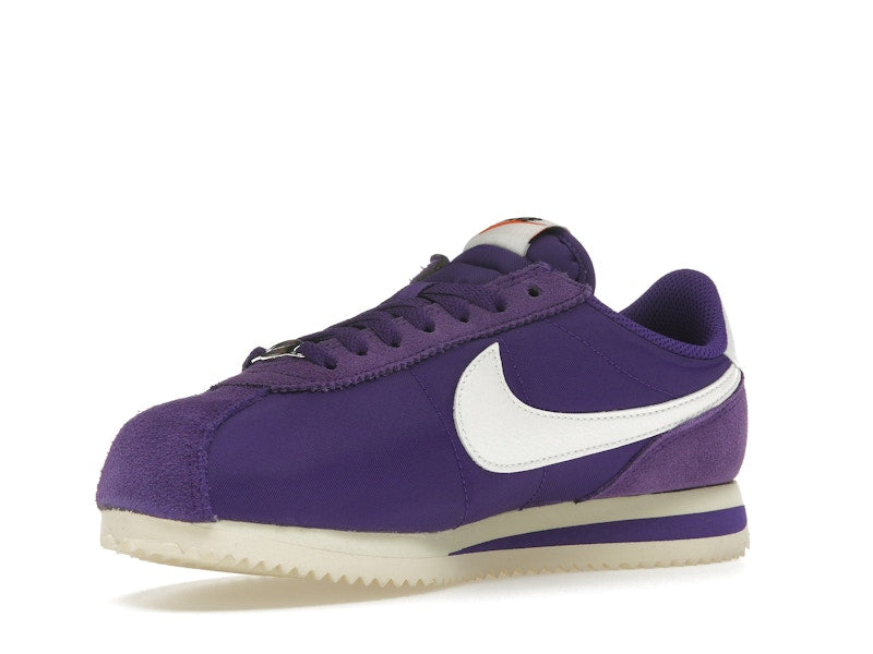 Nike Cortez Textile Field Purple Alabaster Safety Orange Summit White (Women's)