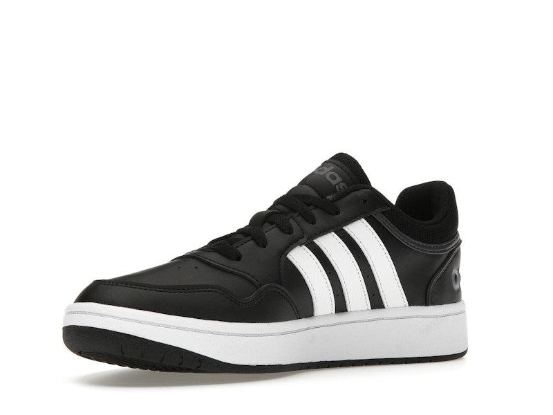 adidas Hoops 3.0 Low Black White Stripes