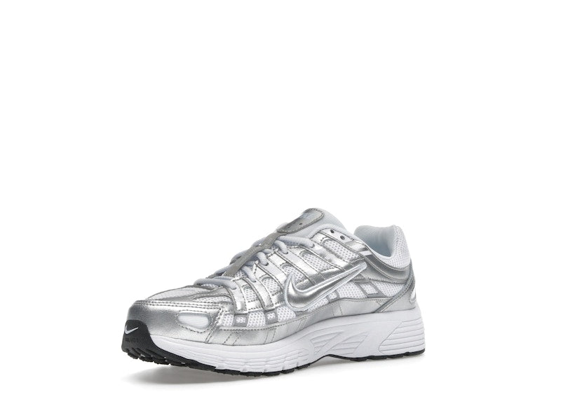 Nike P-6000 White Metallic Silver (GS)